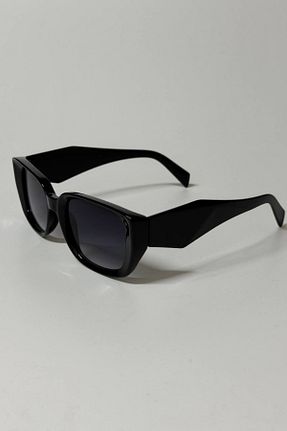 عینک آفتابی مشکی زنانه UV400 Eyesofia - کد 793166866