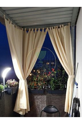 پرده زمینه بژ قابل شستشو Perdeplus - کد 905320846
