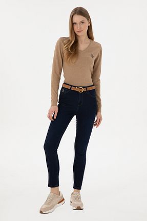شلوار جین آبی زنانه پاچه تنگ U.S. Polo Assn. - کد 891439732