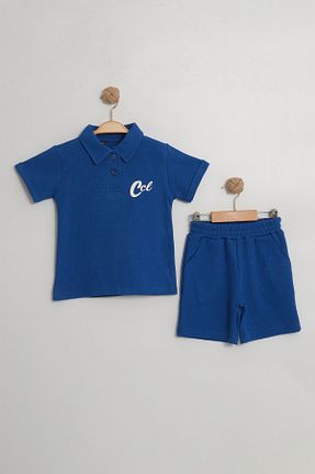 ست بالاتنه و پائین تنه آبی بچه گانه بافت c.c.l. coccolin kids baby clup - کد 905321989