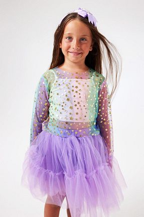 تیشرت بنفش بچه گانه رگولار Le Mabelle - کد 857834181