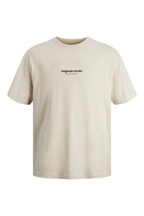 تیشرت بژ مردانه Relaxed Jack & Jones - کد 740629342