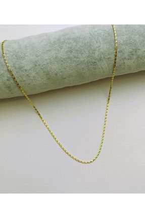 گردنبند استیل ( فولاد ) طلائی روکش طلا Pelek Butik - کد 905363192