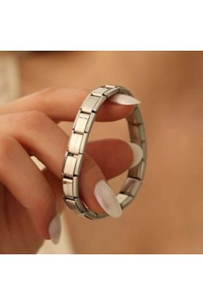 دستبند استیل (فولاد) طوسی زنانه استیل (فولاد) Genel Markalar - کد 905370470
