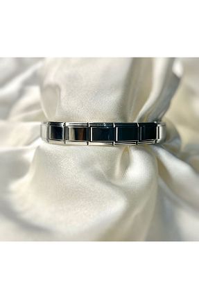 دستبند استیل (فولاد) طوسی زنانه استیل (فولاد) Bijou Luz - کد 903762209