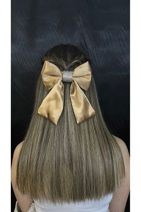 گیره سر زرد زنانه ساتن MegssStore - کد 905389011