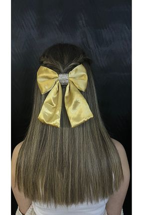 گیره سر طلائی زنانه ساتن MegssStore - کد 905388916