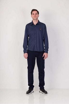 شلوار سرمه ای مردانه پنبه پلی استر ACC WEAR - کد 899658259