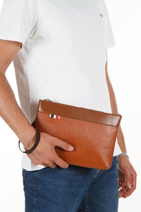 کیف دستی قهوه ای زنانه سایز متوسط CERFF LEATHER CLUP - کد 739541995