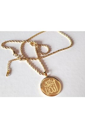 گردنبند استیل ( فولاد ) طلائی استیل ضد زنگ Anatolia - کد 905498333