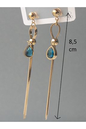 گوشواره استیل (فولاد) طلائی زنانه استیل ضد زنگ Siya Silver - کد 853821878