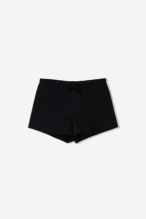 شلوارک و برمودا مشکی زنانه اسلیم Bershka - کد 905515489