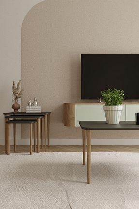 میز جلو مبلی طوسی Suntalam woodaria - کد 905548272