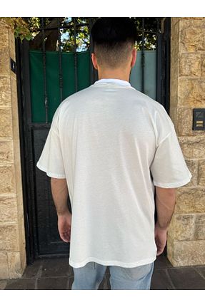تیشرت سفید مردانه اورسایز Estado - کد 904317207
