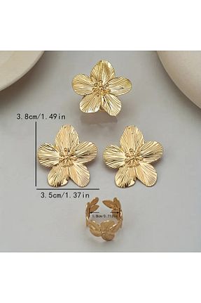 ست جواهر زرد زنانه فلزی GIFTPALACE - کد 905574696