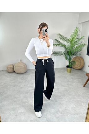 شلوار مشکی زنانه پارچه Fors Socks - کد 905581879