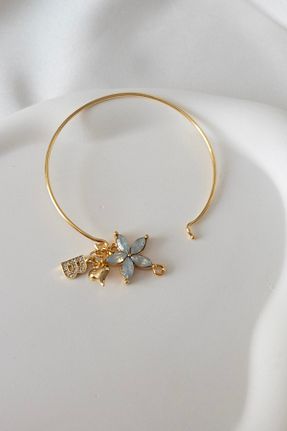 دستبند جواهر آبی زنانه زیرکن Karflake - کد 905592929