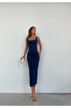 لباس آبی زنانه جین Z Zikzak Butik - کد 905593031