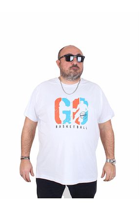 تیشرت سایز بزرگ سفید مردانه سایز بزرگ MocGrande - کد 905597320
