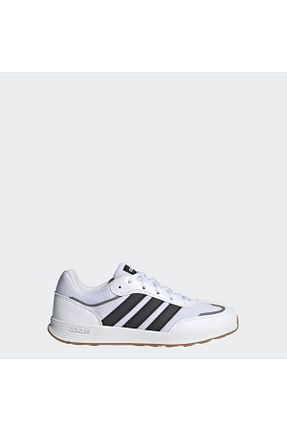 کفش اسنیکر سفید زنانه بند دار adidas - کد 887267380