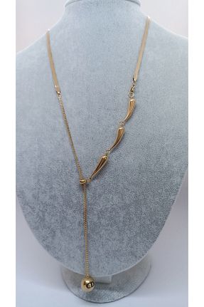 گردنبند استیل ( فولاد ) طلائی استیل (فولاد) NETİCE ÖYLEK - کد 905648522