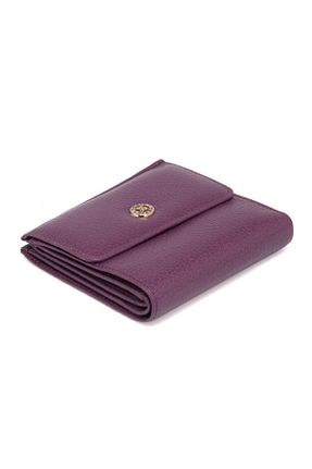 کیف پول بنفش زنانه چرم خالص Tergan - کد 80191731