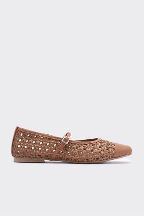 بابت قهوه ای زنانه چرم خالص SHOEMARK - کد 905644623