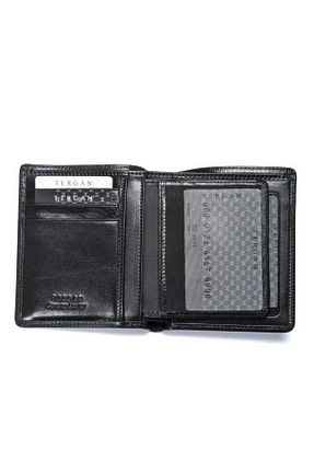 کیف پول مشکی مردانه ابعاد کوچک Tergan - کد 796042919