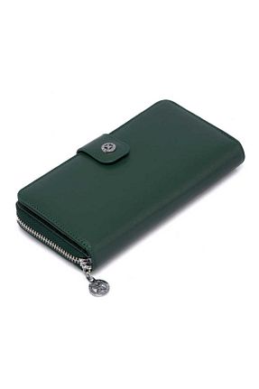 کیف پول سبز زنانه ابعاد بزرگ Tergan - کد 149300166