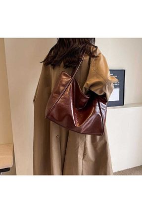 کیف دوشی زرشکی زنانه چرم مصنوعی HONEY BAG - کد 788650292