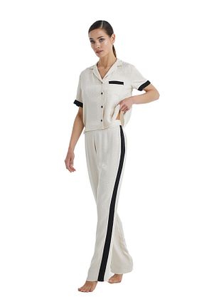 شلوار کرمگن بژ زنانه ساق پهن Blackspade - کد 822351332