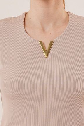 بلوز طوسی زنانه ساده Viyamo - کد 905759684