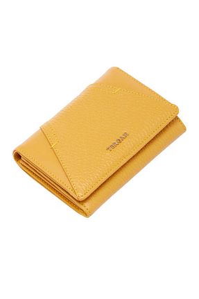 کیف پول زرد زنانه چرم خالص Tergan - کد 837995004
