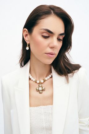 گوشواره مروارید طلائی Mon Reve - کد 769905511