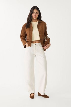 کت قهوه ای زنانه رگولار Stradivarius - کد 905715466