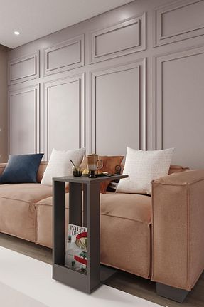 میز عسلی طوسی MDF woodaria - کد 905715498