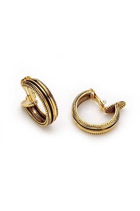 گوشواره جواهر طلائی روکش طلا Mon Reve - کد 248221780