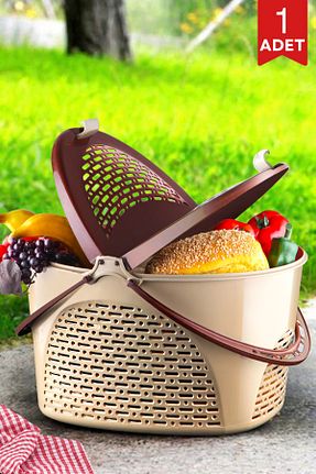 سبد قهوه ای پلاستیک Nandy Home - کد 905717906