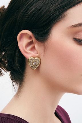 گوشواره جواهر طلائی سنگ طبیعی Mon Reve - کد 669673114