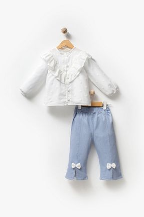 ست نوزادی آبی بچه گانه پنبه ای Jikko Baby - کد 902959949