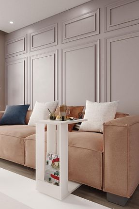 میز عسلی سفید MDF woodaria - کد 905715408
