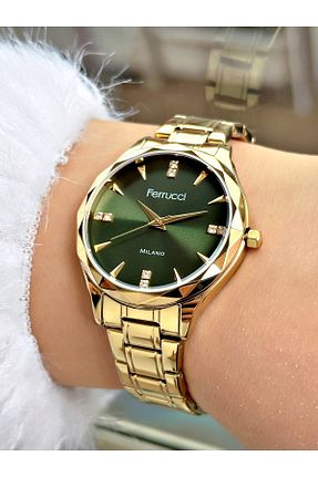 ساعت مچی زرد زنانه 31-35 میلی متر Ferrucci - کد 905718366