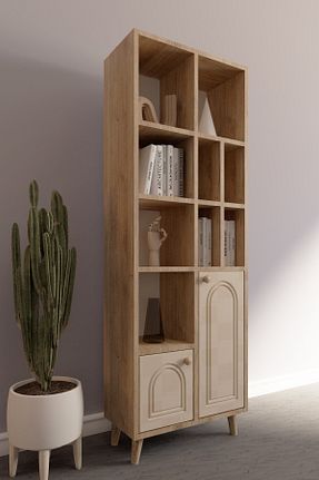 قفسه کتاب بژ 166 سانتی متر FUHO - کد 917532702