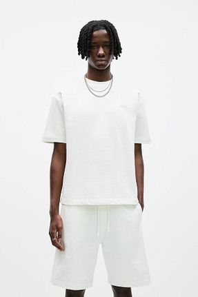 تیشرت سفید مردانه اورسایز Pull & Bear - کد 899556359
