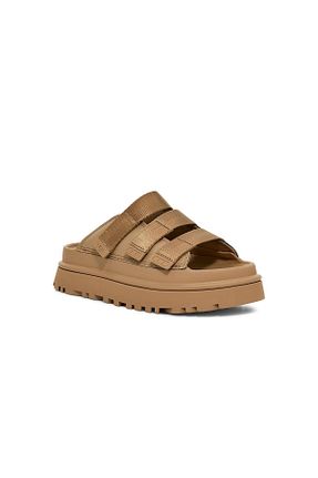 دمپائی بژ زنانه چرم خالص UGG - کد 905724493