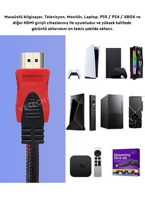 کابل HDMI مشکی Vetech - کد 772634973