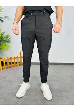 شلوار مشکی مردانه پارچه MODA - کد 905729952