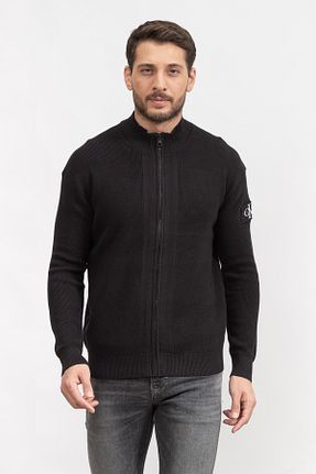 پلیور مشکی مردانه ساده Calvin Klein - کد 881451717