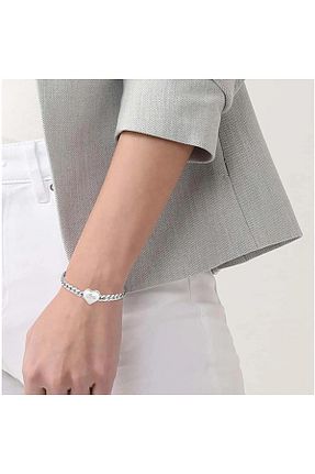 دستبند استیل (فولاد) متالیک زنانه استیل (فولاد) Lacoste - کد 903690298