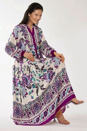لباس بنفش زنانه بافتنی Hiccup - کد 918231666